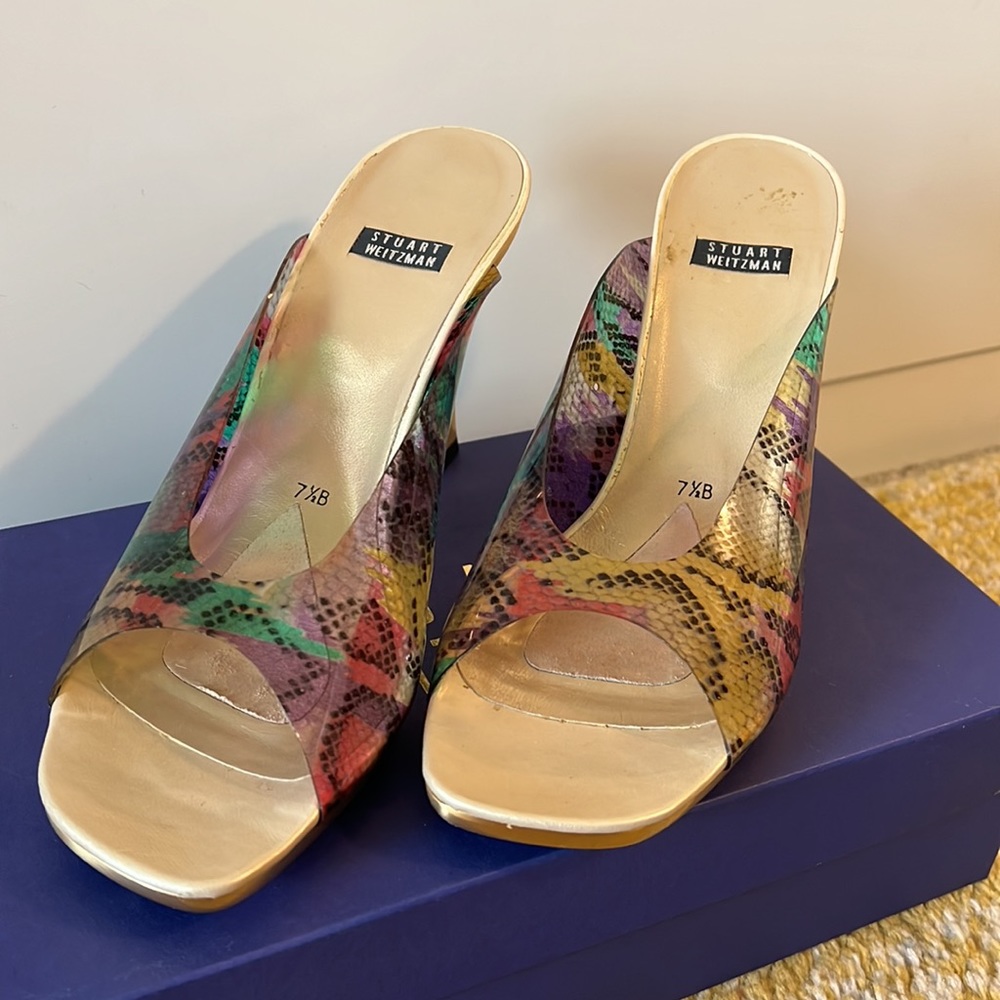 STUART WIETZMAN Circus Vinyl Sandals VINTAGE